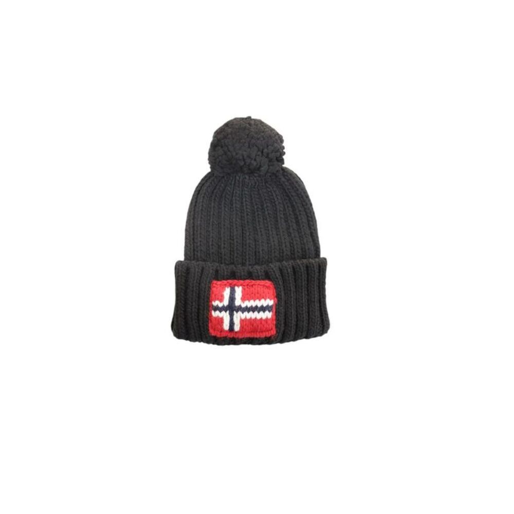 Napapijri Unisex Pom Beanie NP0A4G7W Men black Hats & Caps
